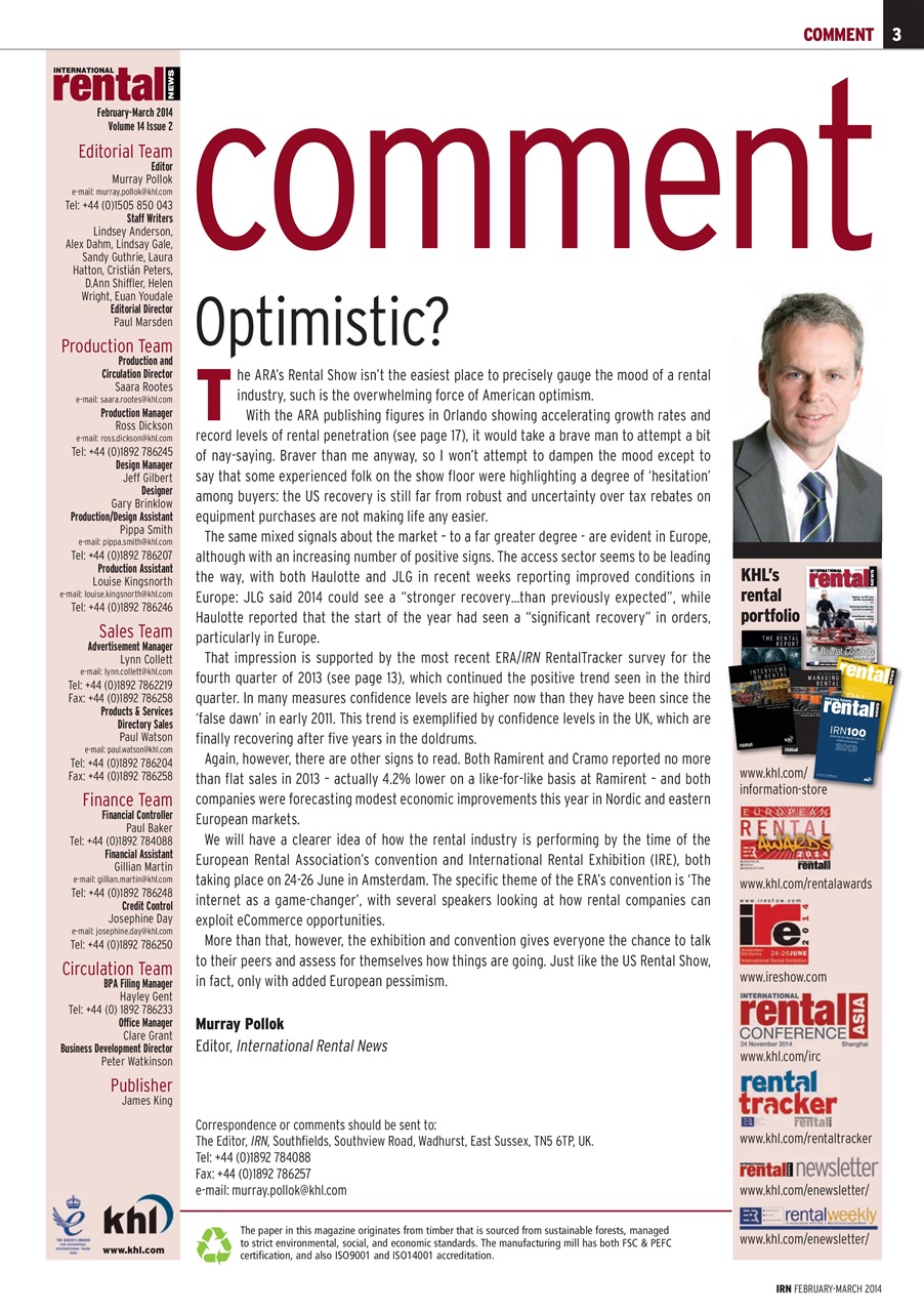 International Rental News Preview Pages