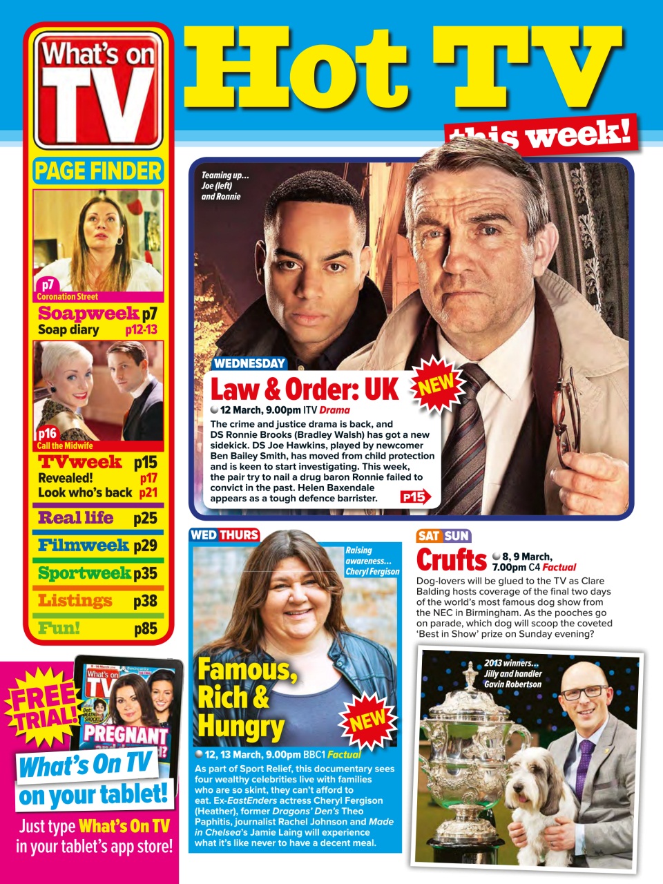 What's on TV Preview Pages