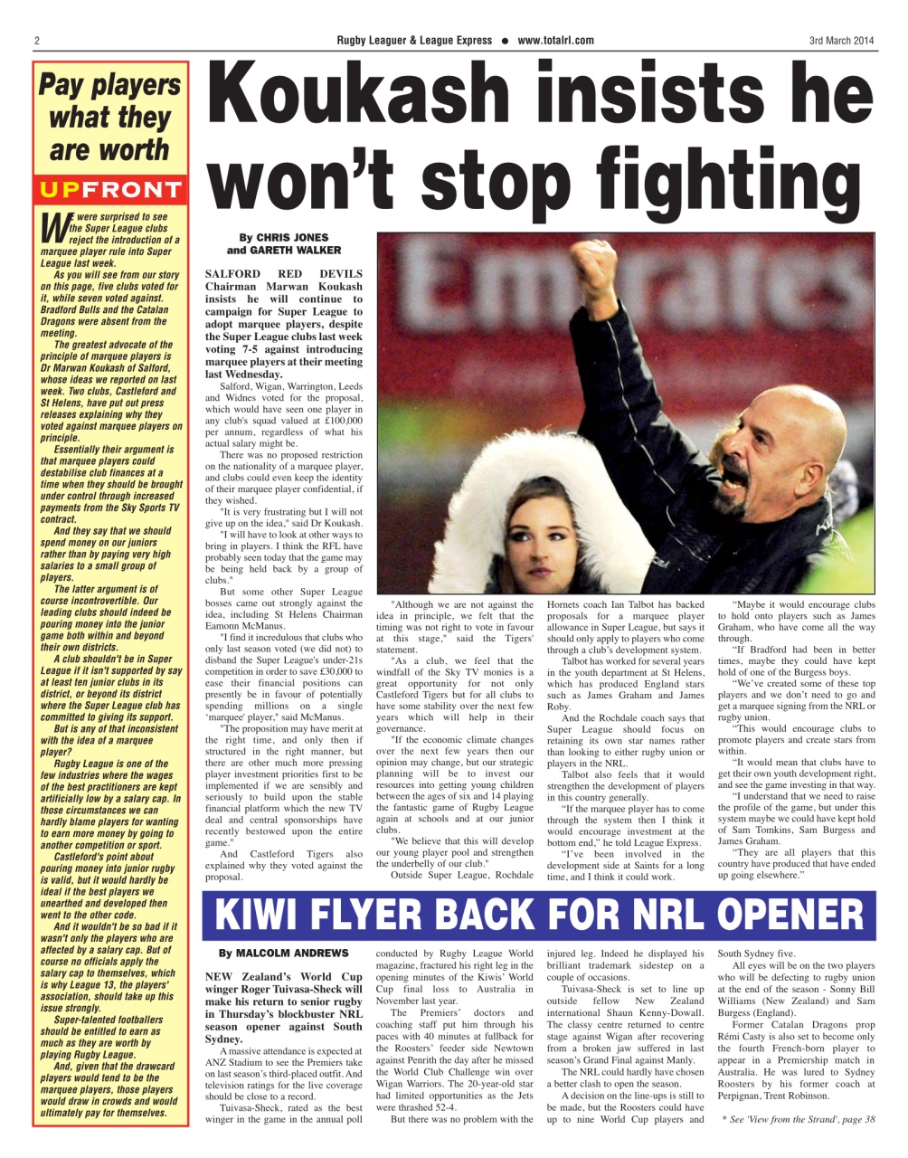 League Express Preview Pages