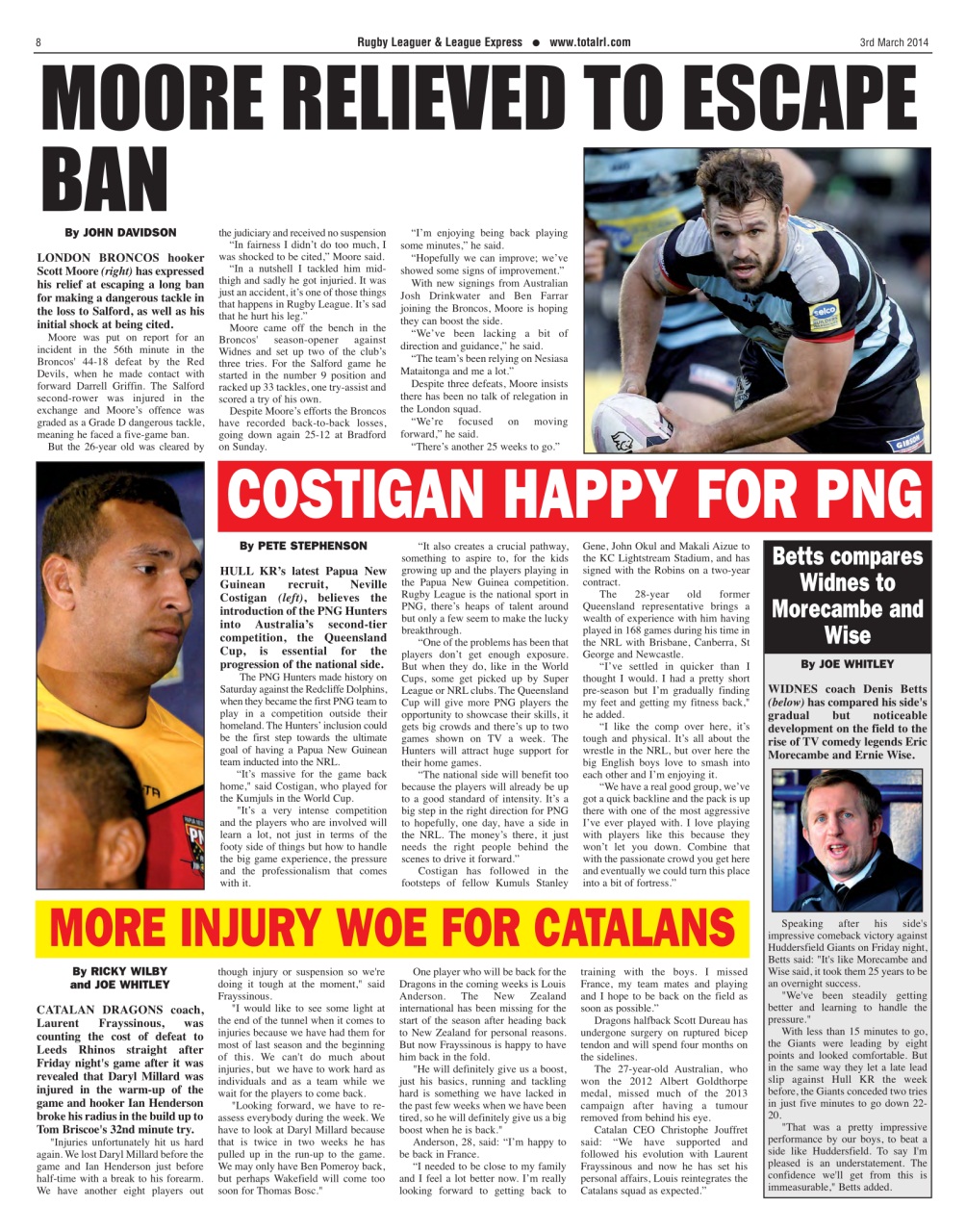 League Express Preview Pages