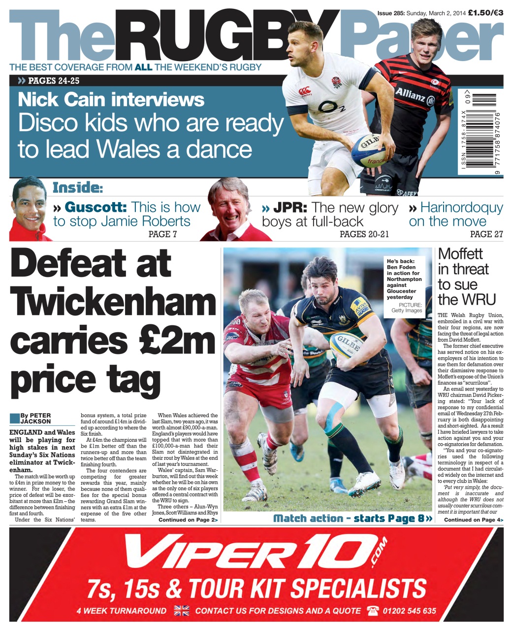 The Rugby Paper Preview Pages