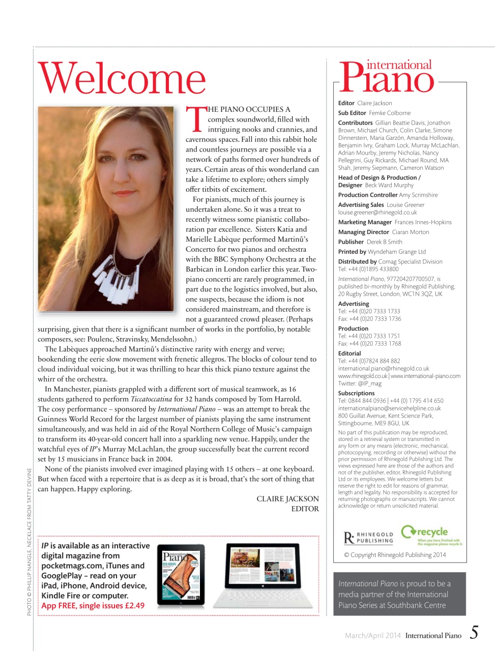 International Piano Preview Pages