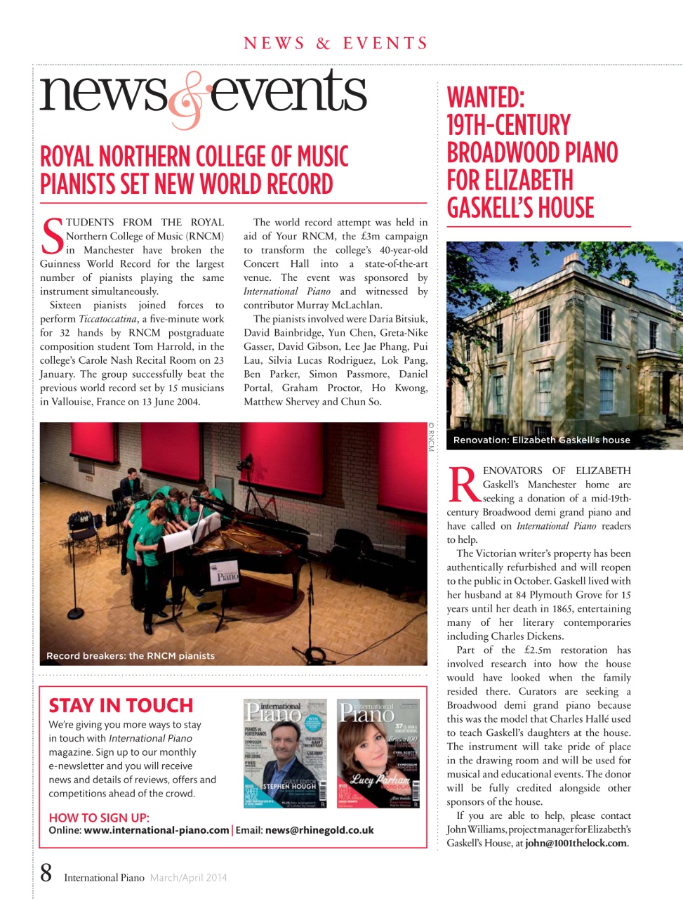 International Piano Preview Pages