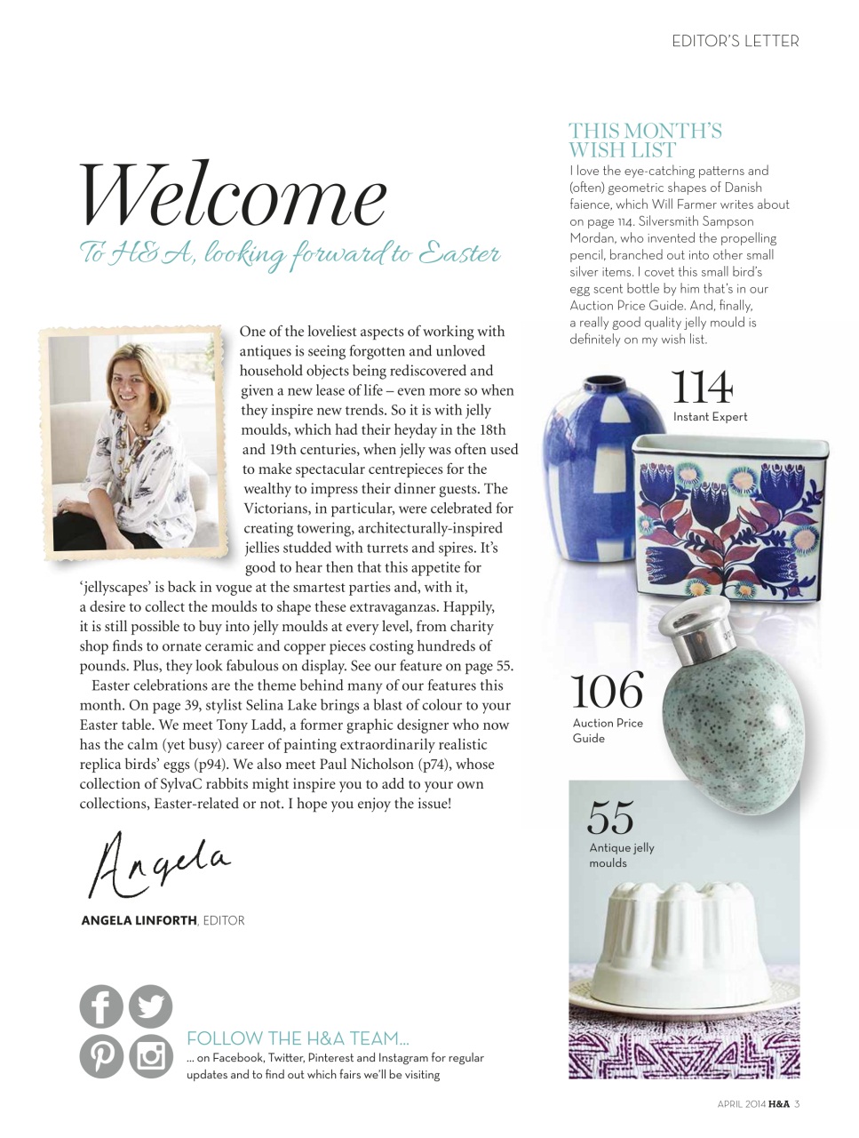 Homes & Antiques Magazine Preview Pages