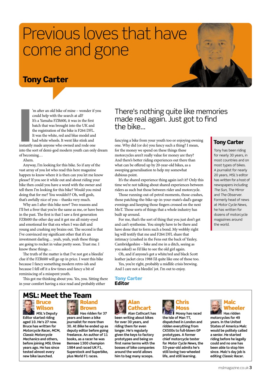 Motorcycle Sport & Leisure Preview Pages