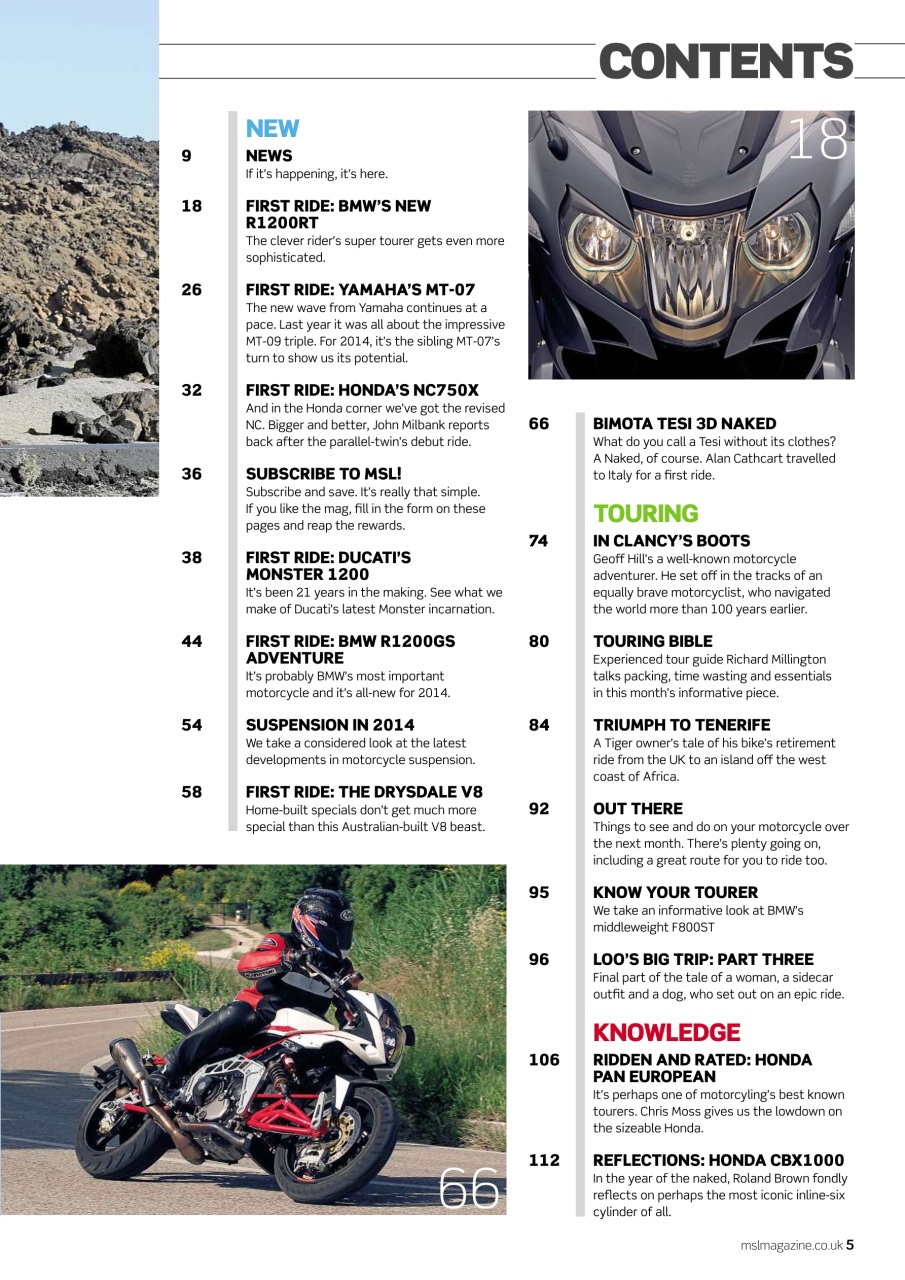 Motorcycle Sport & Leisure Preview Pages