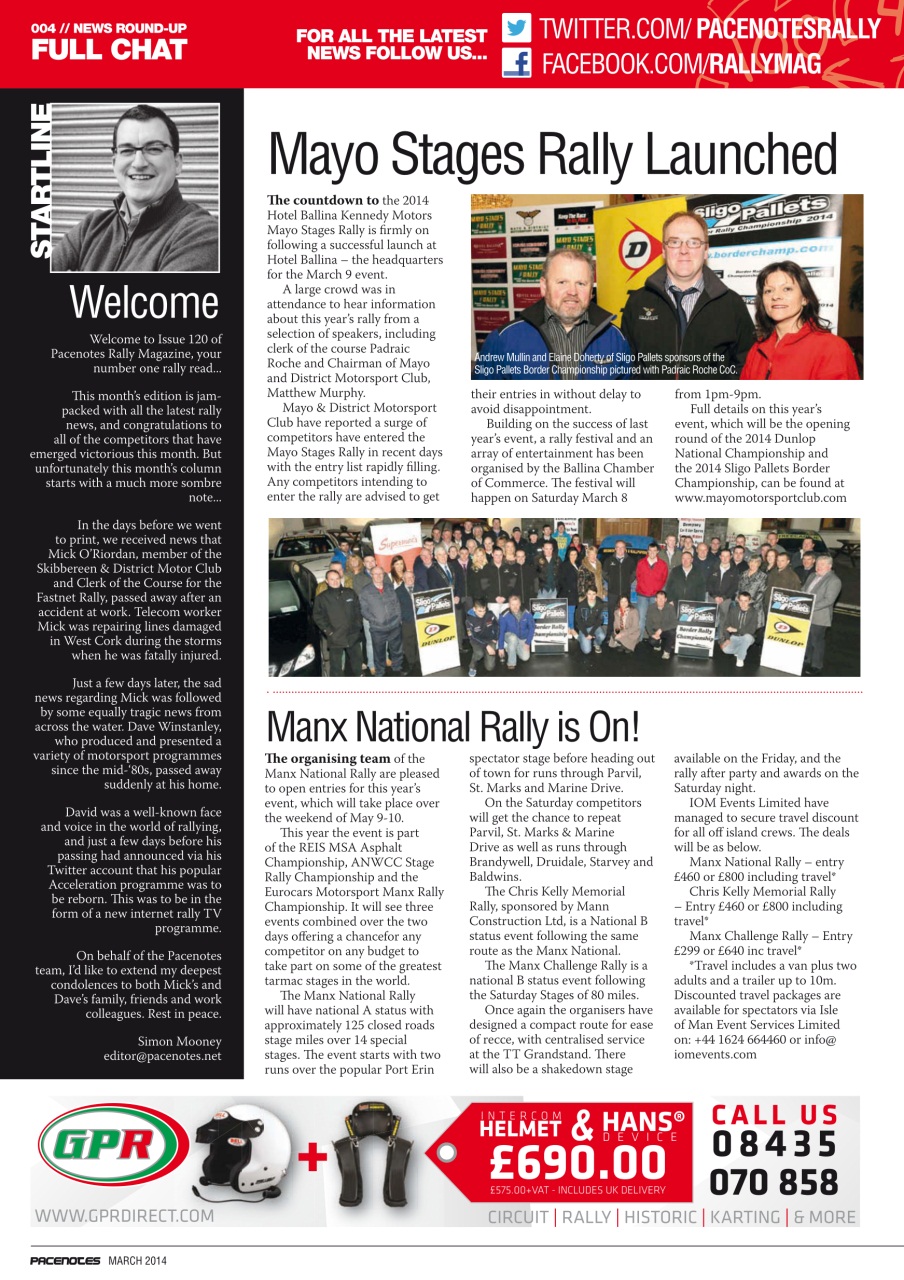 Pacenotes Rally magazine Preview Pages