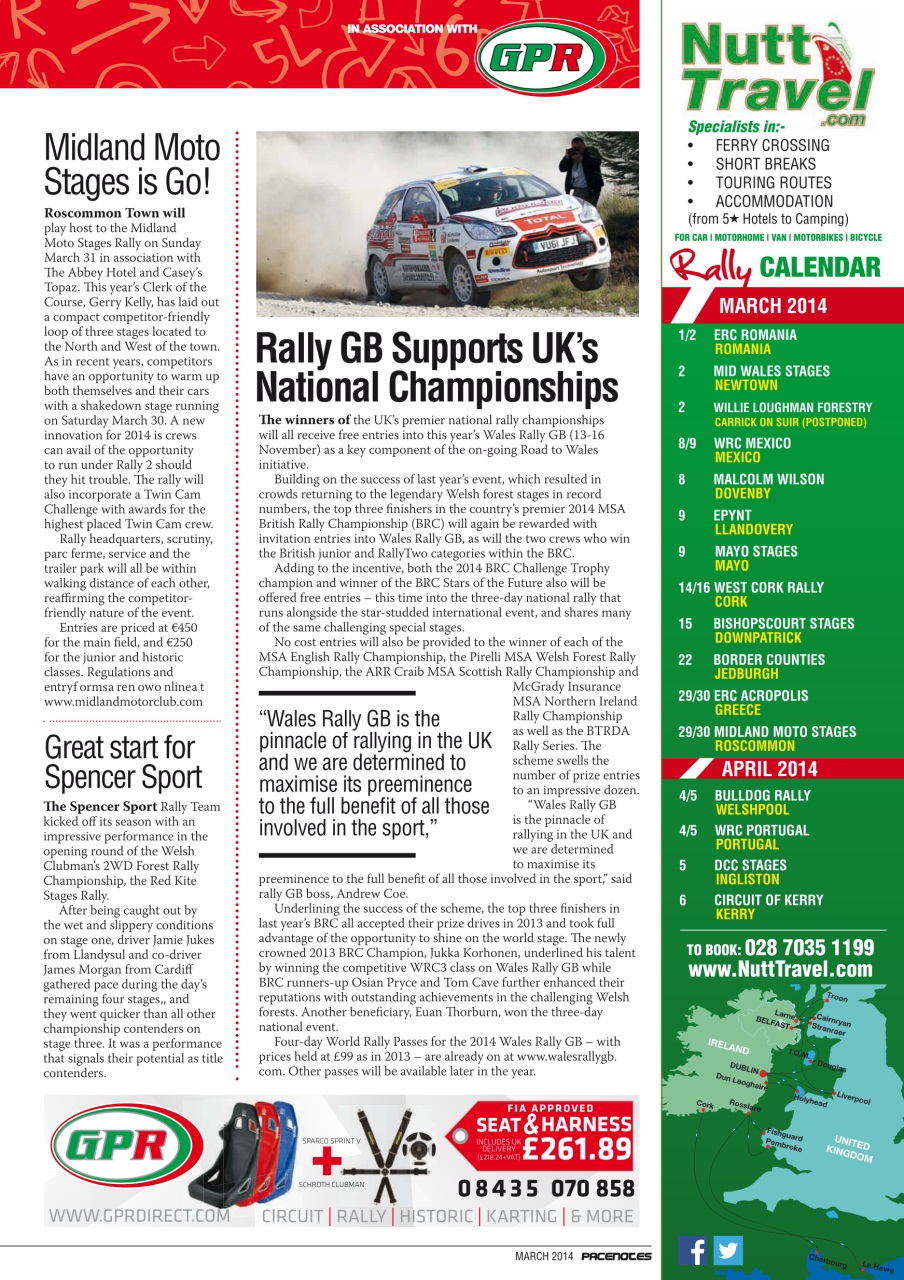 Pacenotes Rally magazine Preview Pages