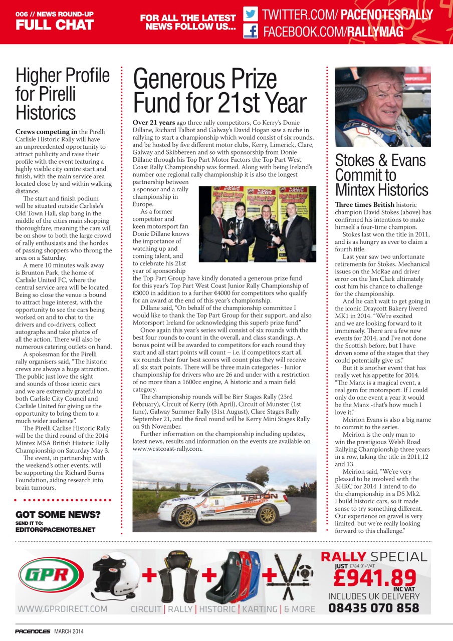 Pacenotes Rally magazine Preview Pages
