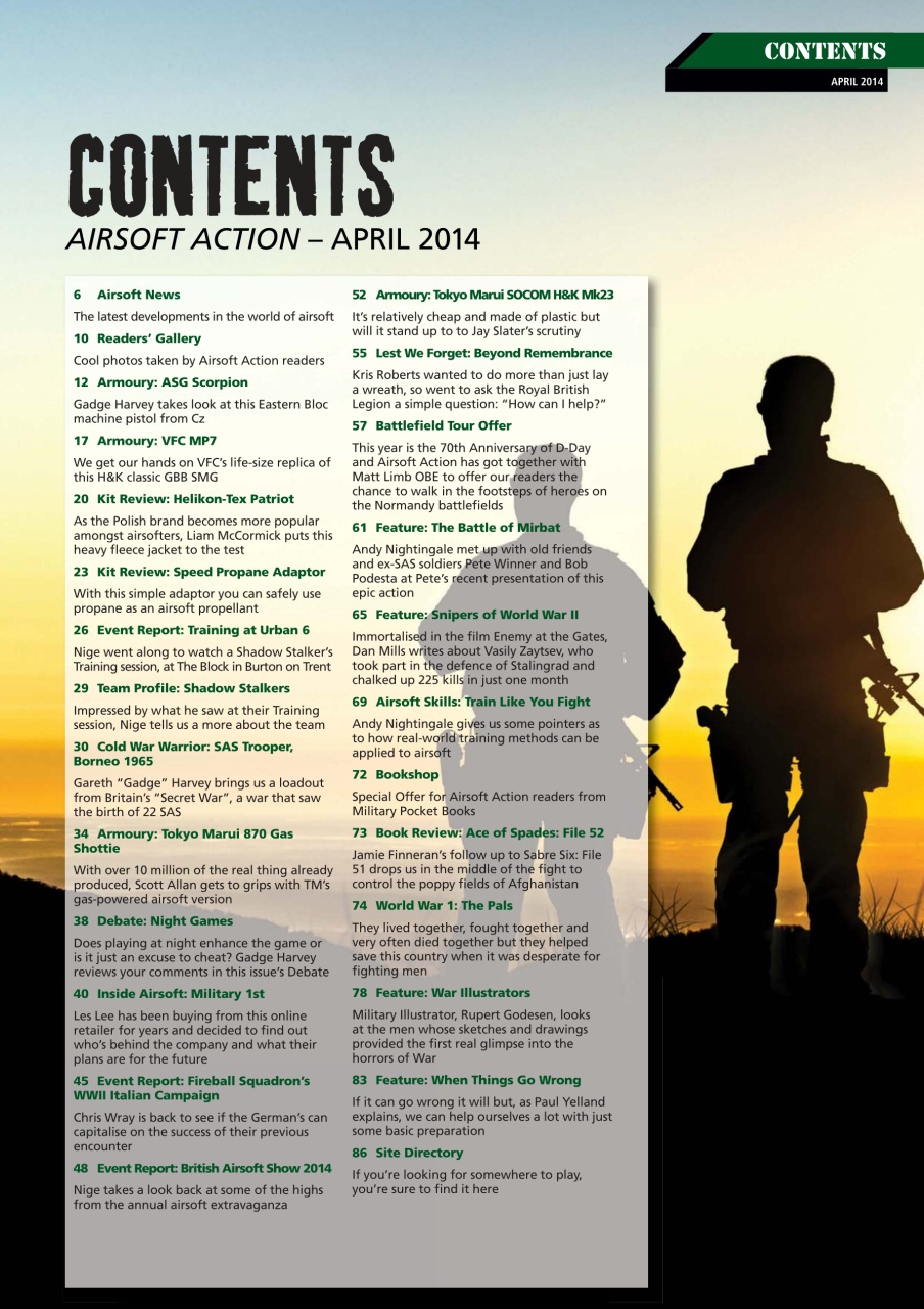 Airsoft Action Preview Pages