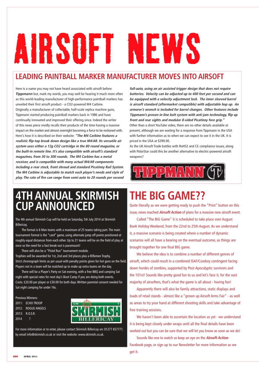 Airsoft Action Preview Pages