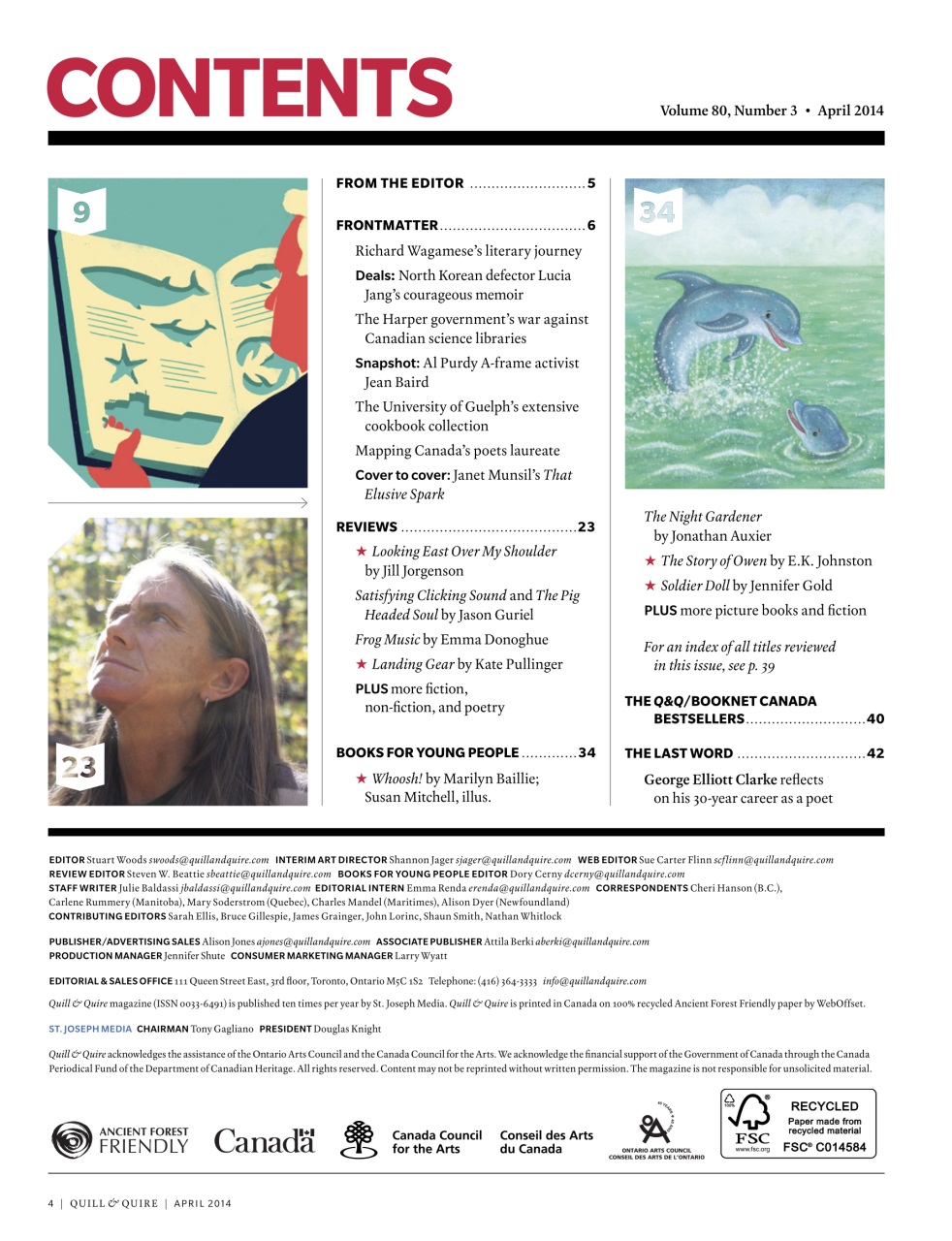 Quill & Quire Preview Pages