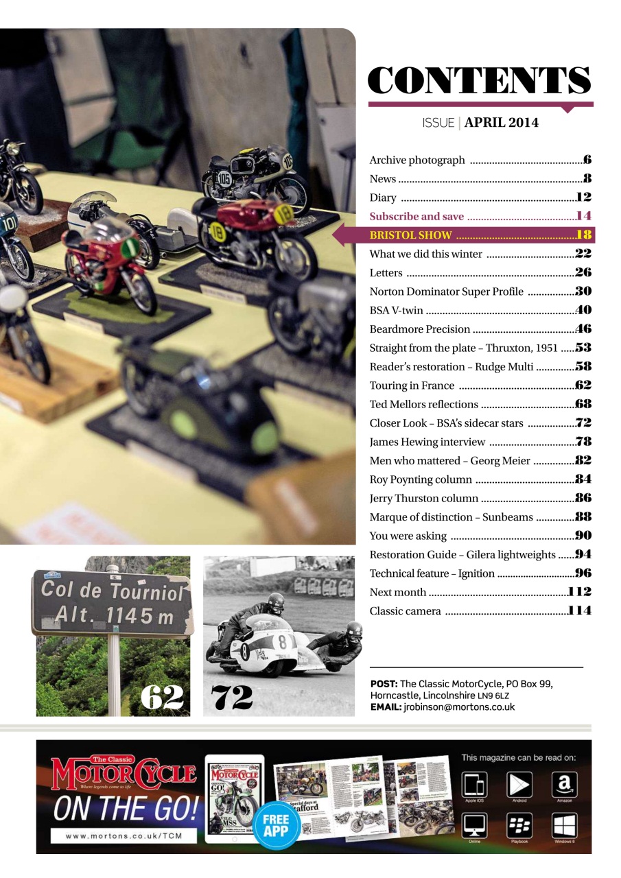 The Classic MotorCycle Preview Pages