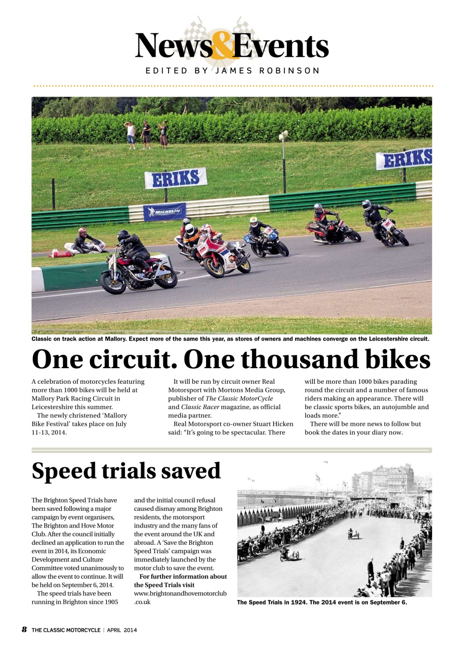 The Classic MotorCycle Preview Pages