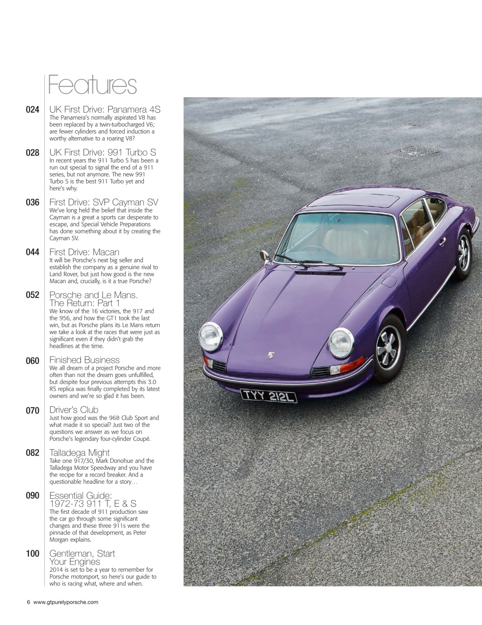 GT Porsche Preview Pages