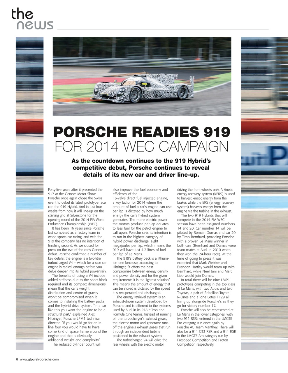 GT Porsche Preview Pages