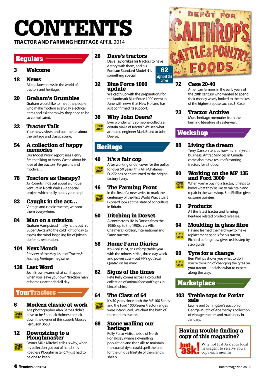 Tractor & Farming Heritage Magazine Preview Pages