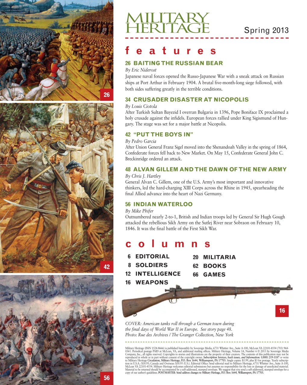 Military Heritage Preview Pages