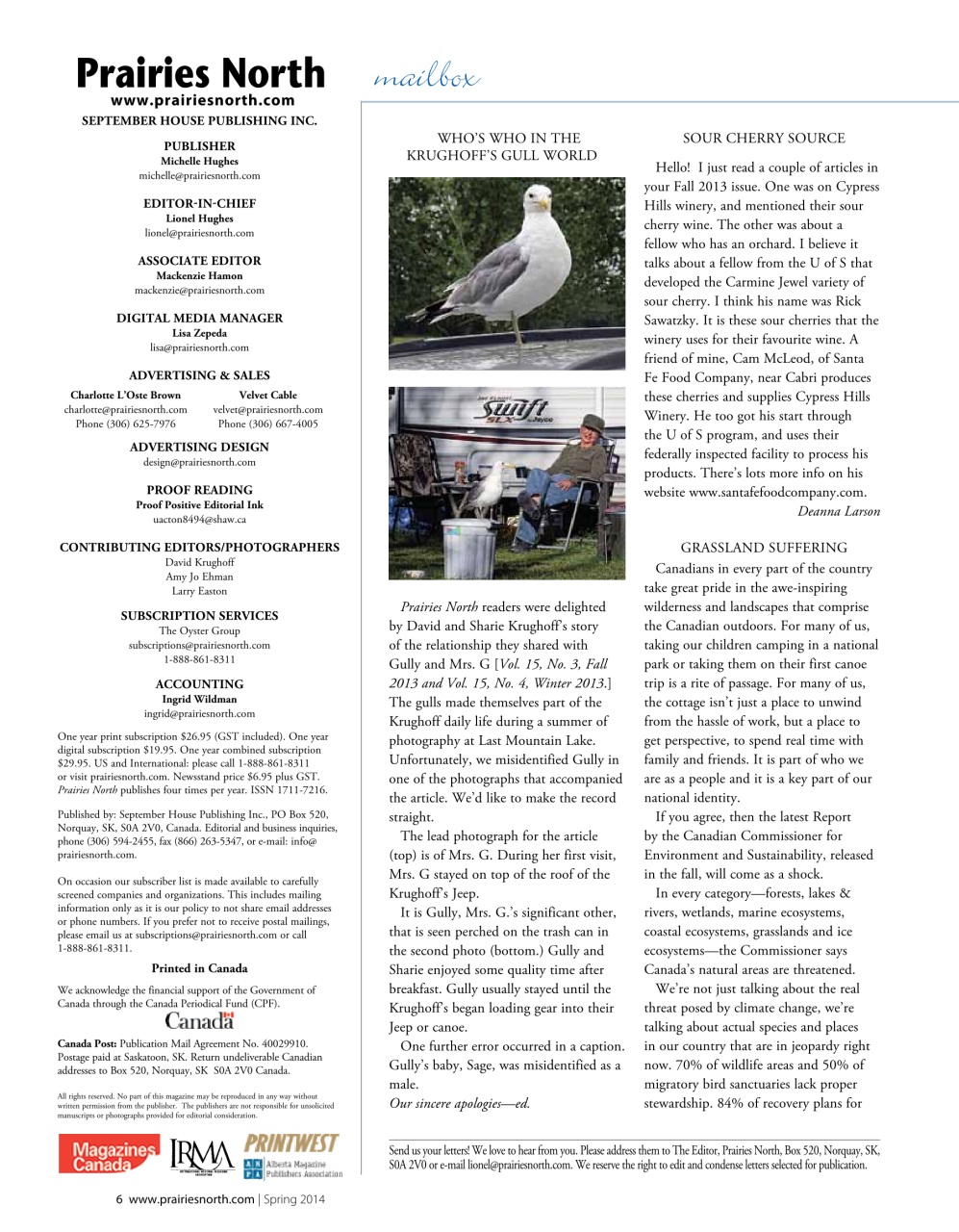 Prairies North Magazine Preview Pages