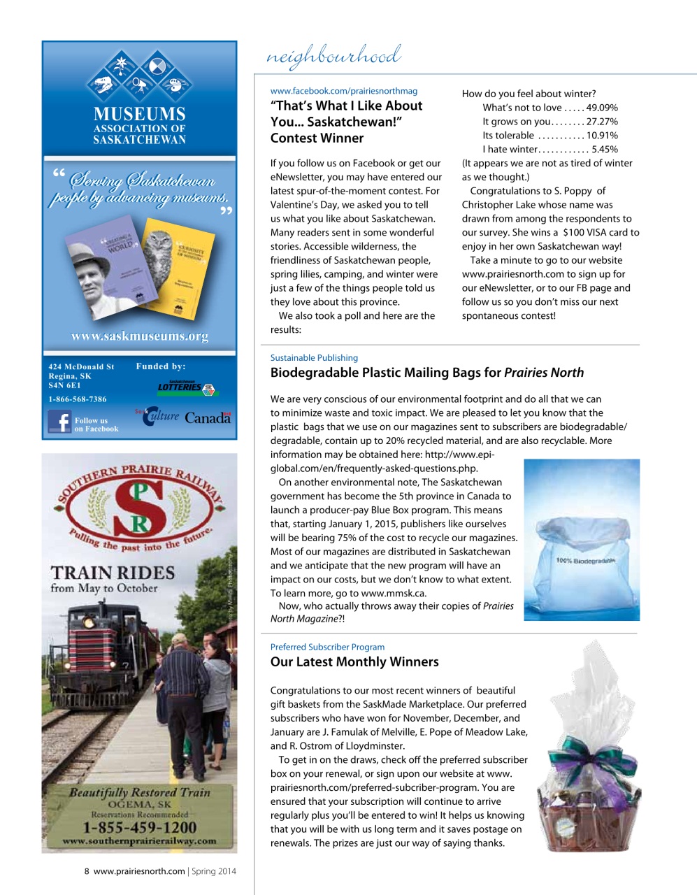 Prairies North Magazine Preview Pages