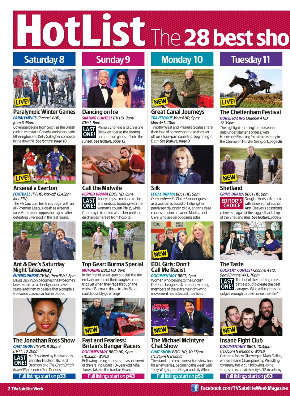 TV & Satellite Week Preview Pages