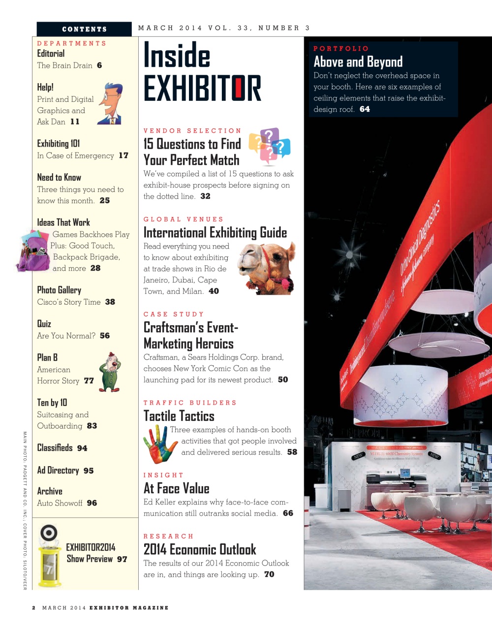EXHIBITOR Magazine Preview Pages