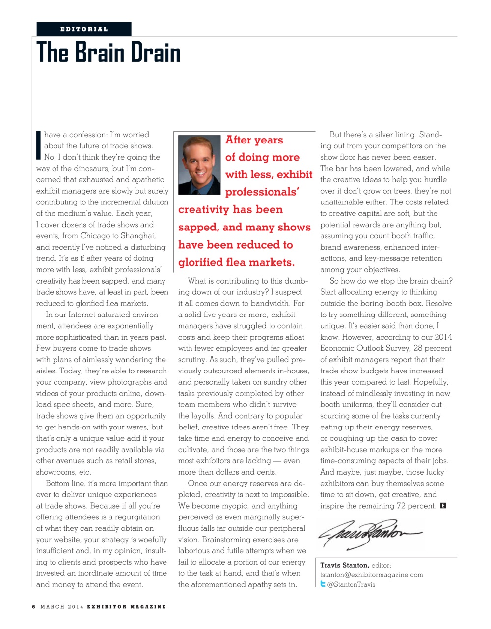 EXHIBITOR Magazine Preview Pages