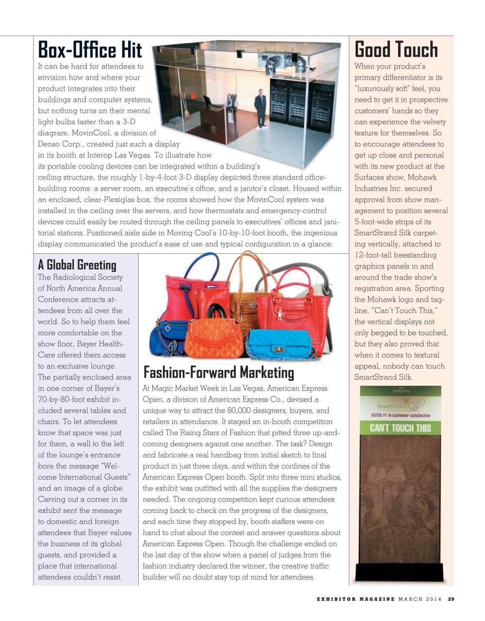 EXHIBITOR Magazine Preview Pages