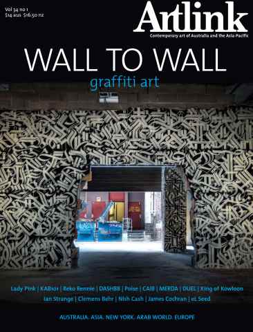 Artlink Magazine issue Wall to wall: graffiti art