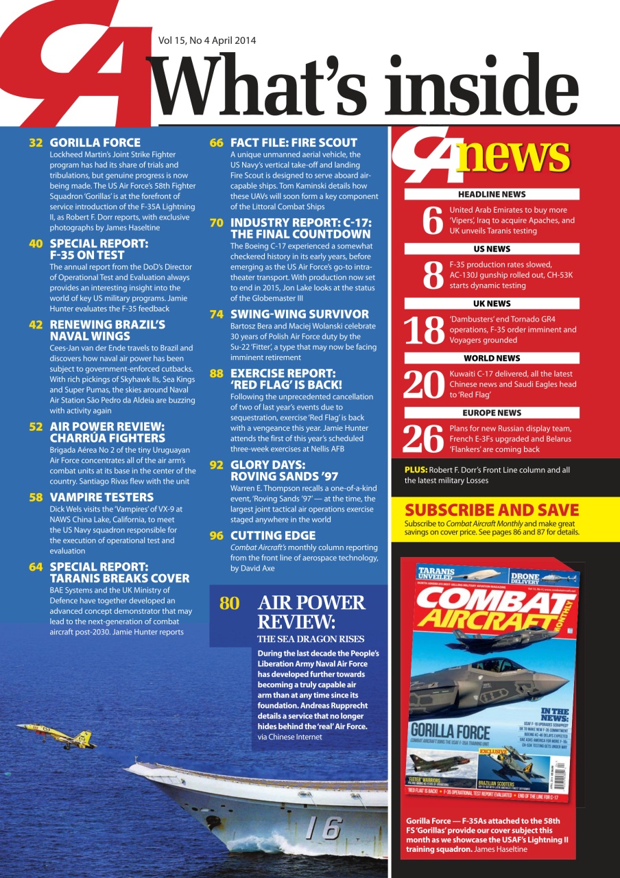 Combat Aircraft Journal Preview Pages