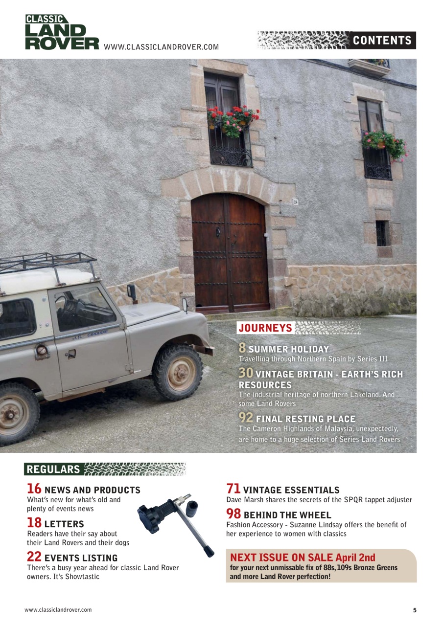 Classic Land Rover Magazine Preview Pages