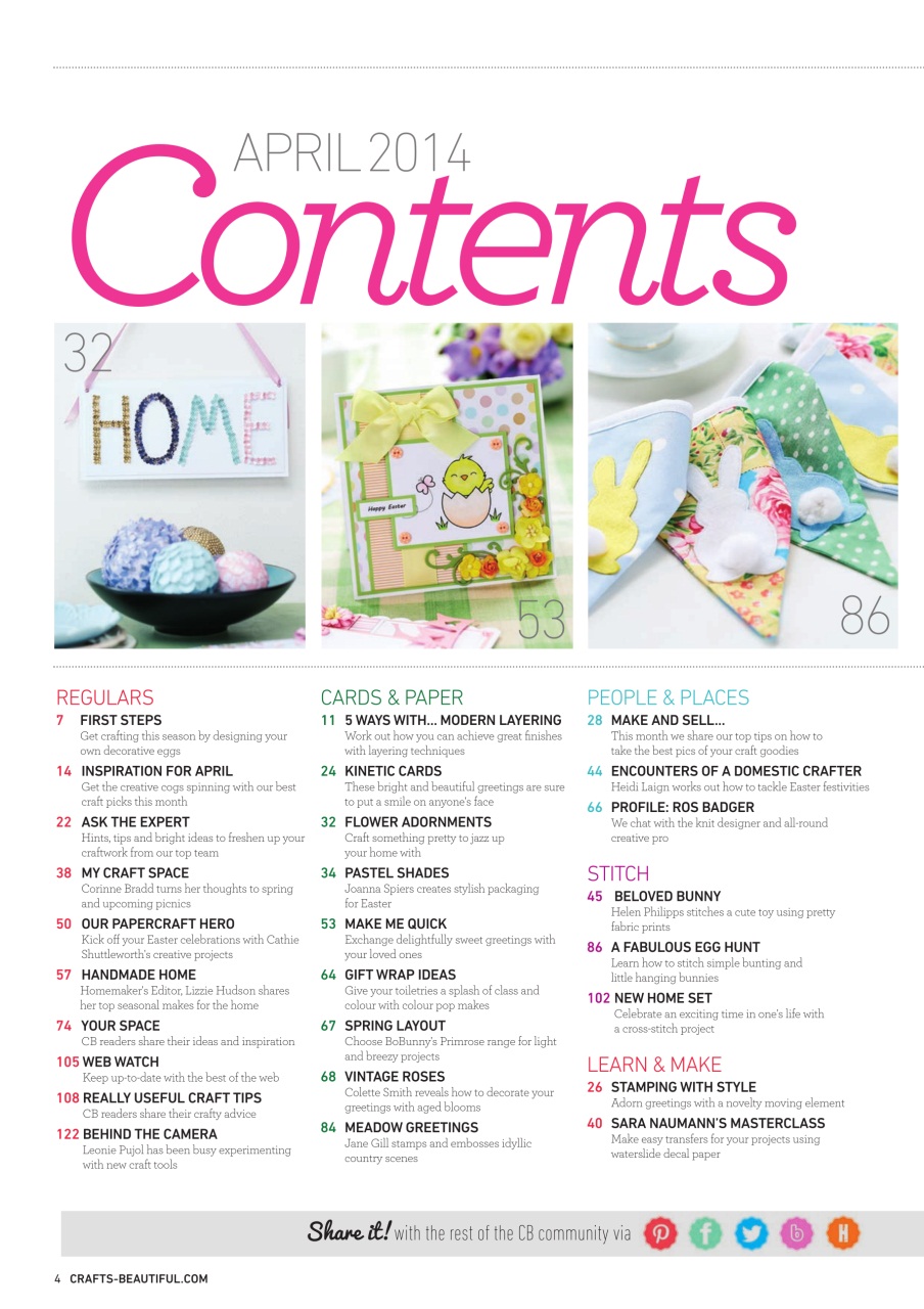 Crafts Beautiful Preview Pages
