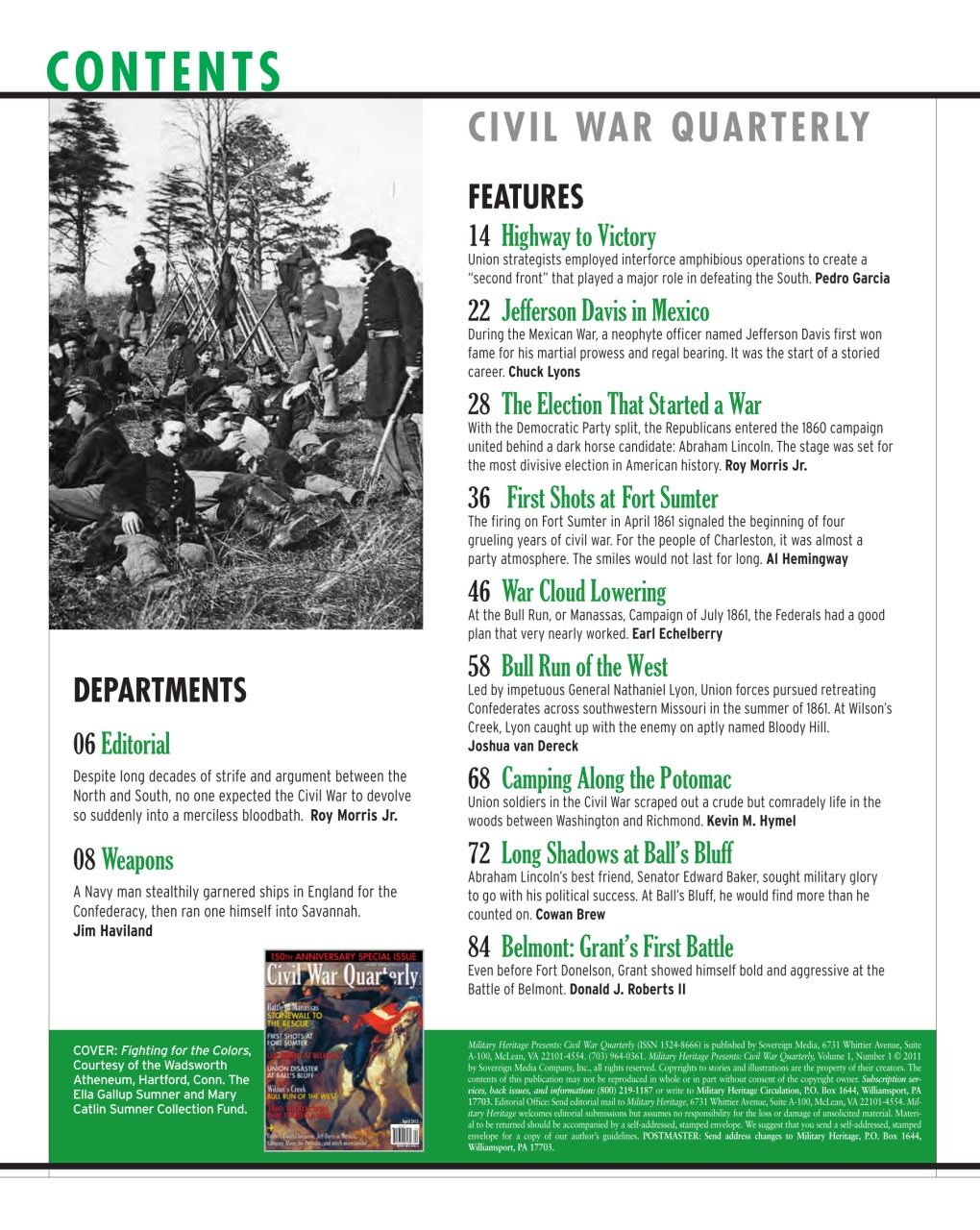 Civil War Quarterly Preview Pages