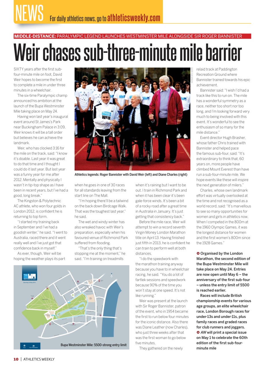 AW – Athletics Weekly Magazine Preview Pages