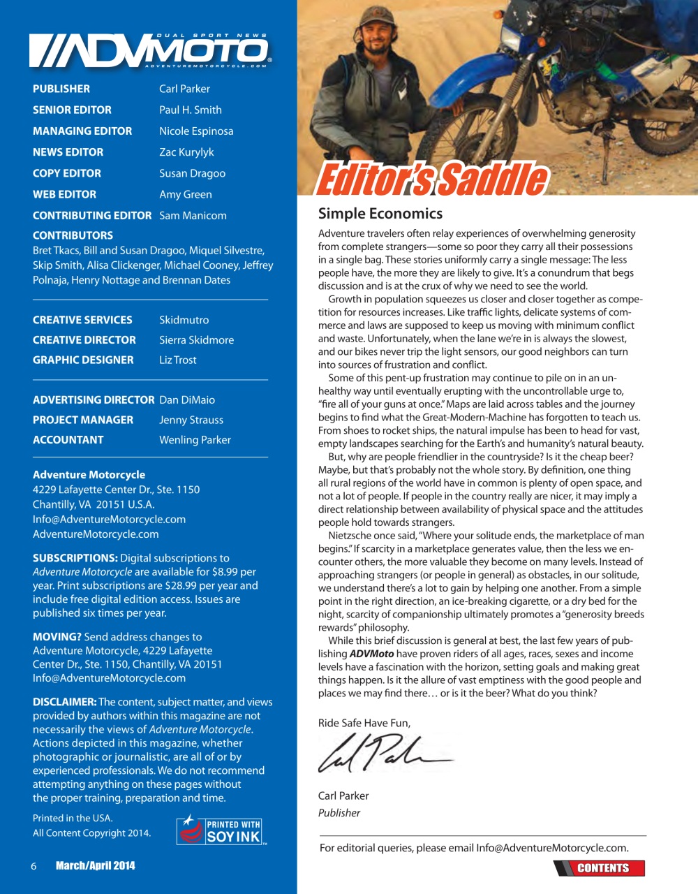 Adventure Motorcycle Preview Pages