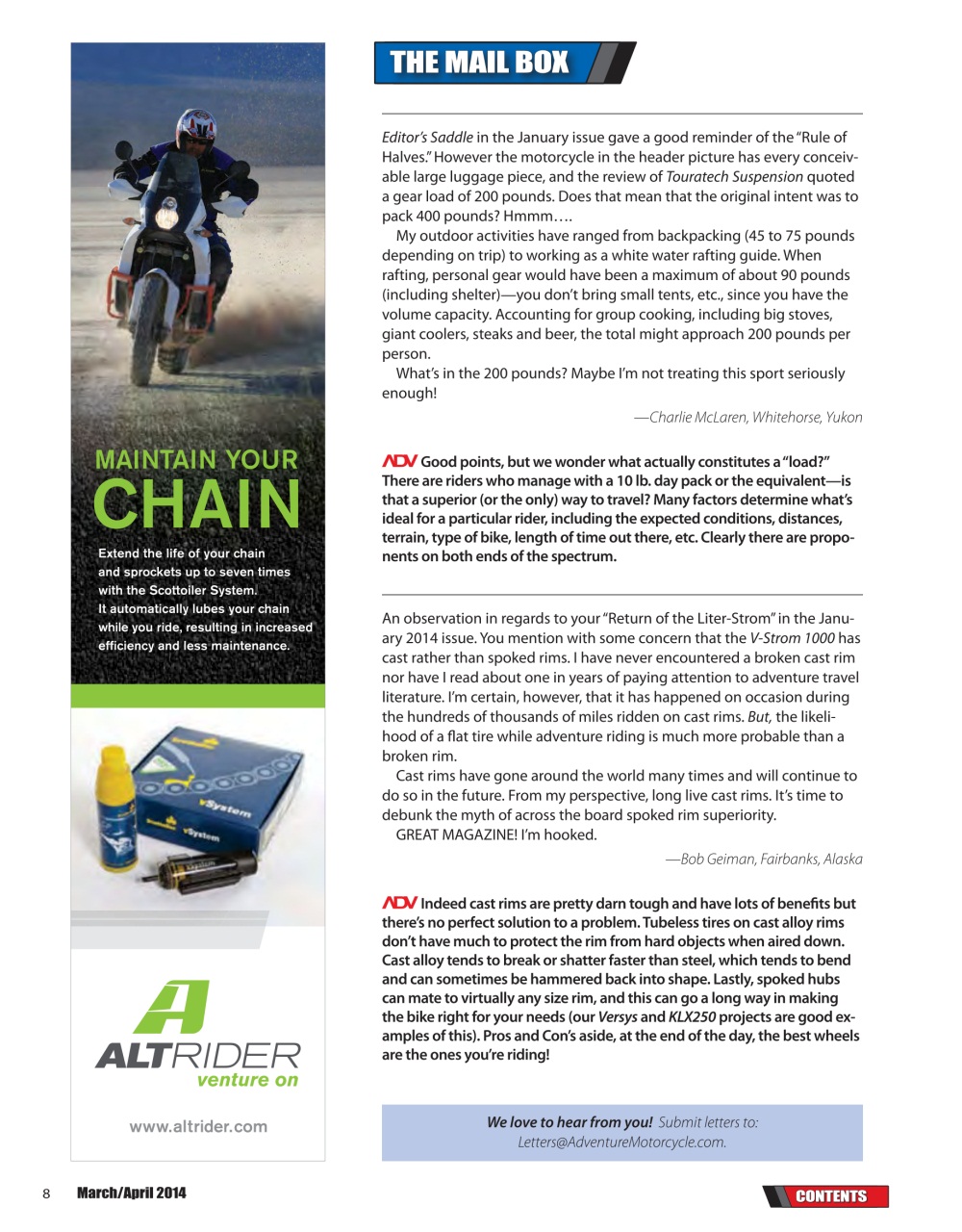 Adventure Motorcycle Preview Pages
