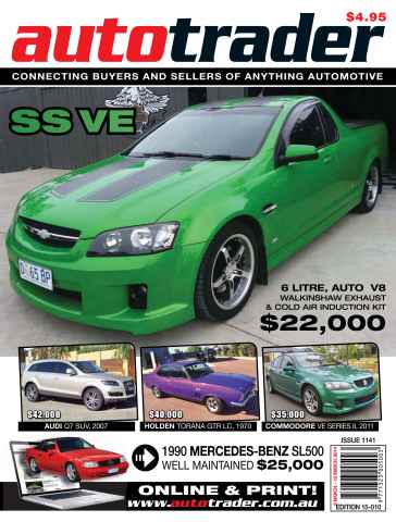 AutoTrader issue AutoTrader 1141
