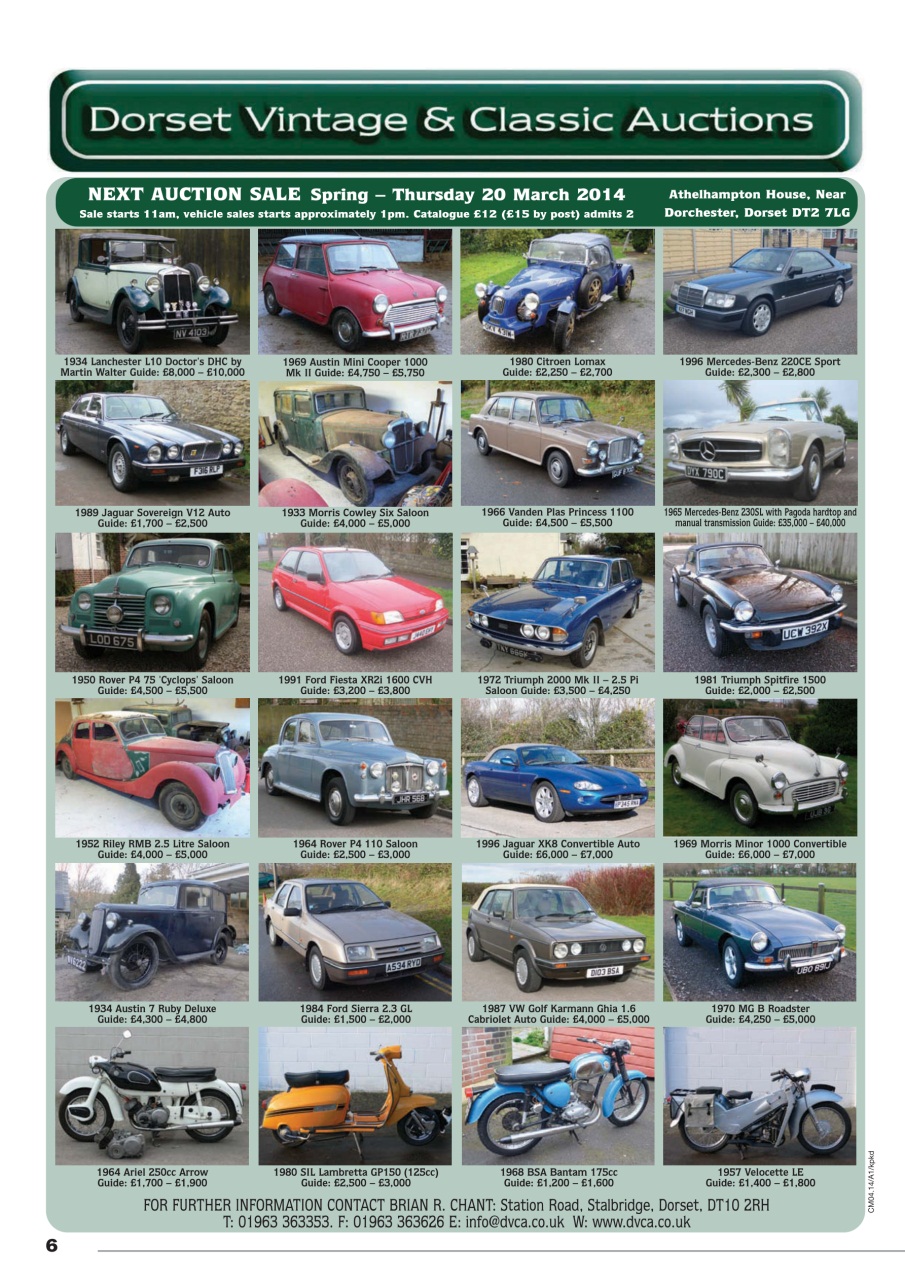 Classic Motoring Preview Pages