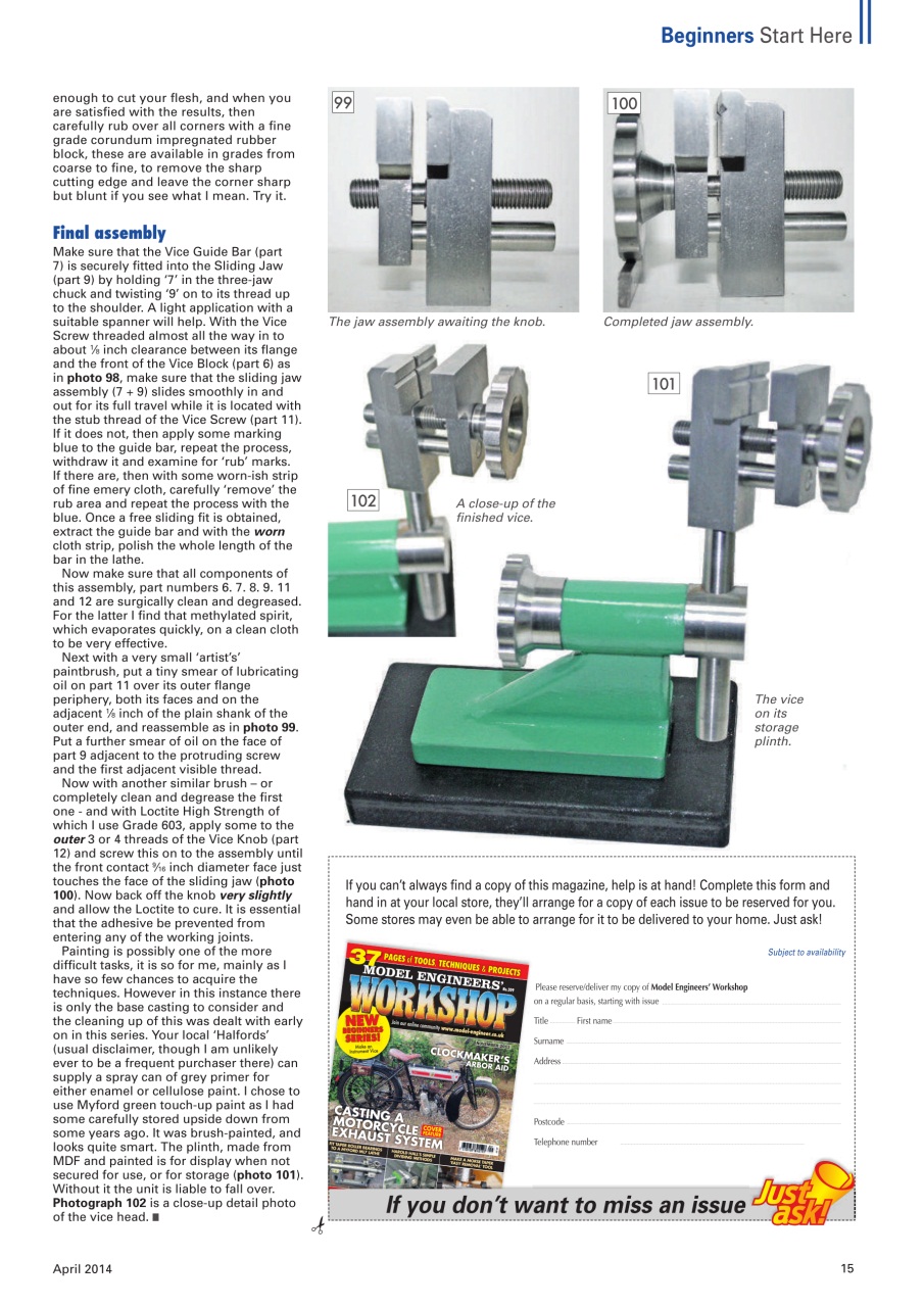Model Engineer & Workshop Magazine Preview Pages