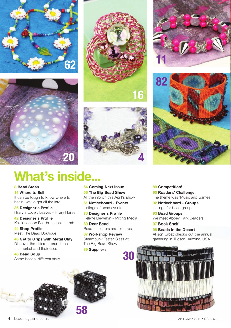 Bead & Jewellery Magazine Preview Pages