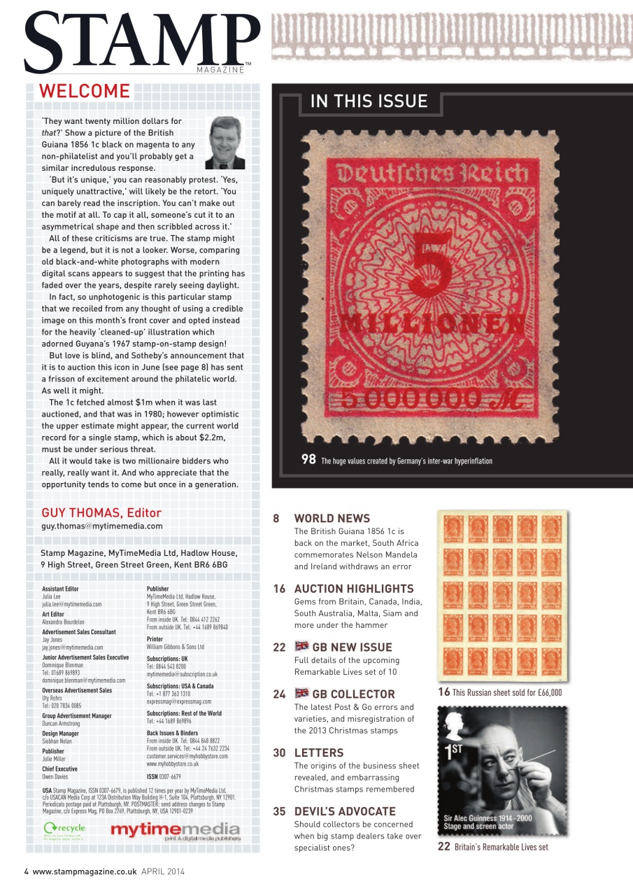 Stamp Magazine Preview Pages