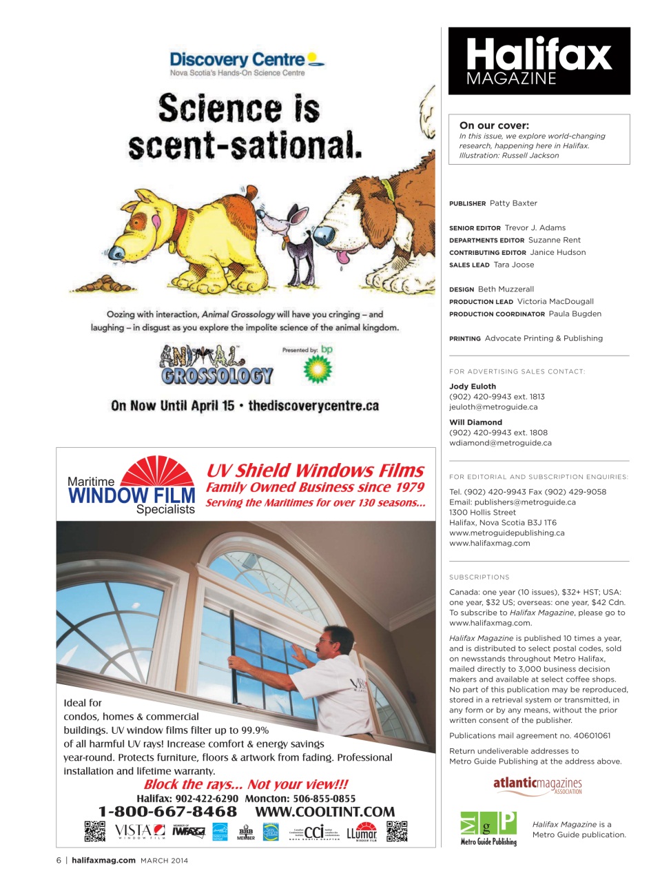 Halifax Magazine Preview Pages