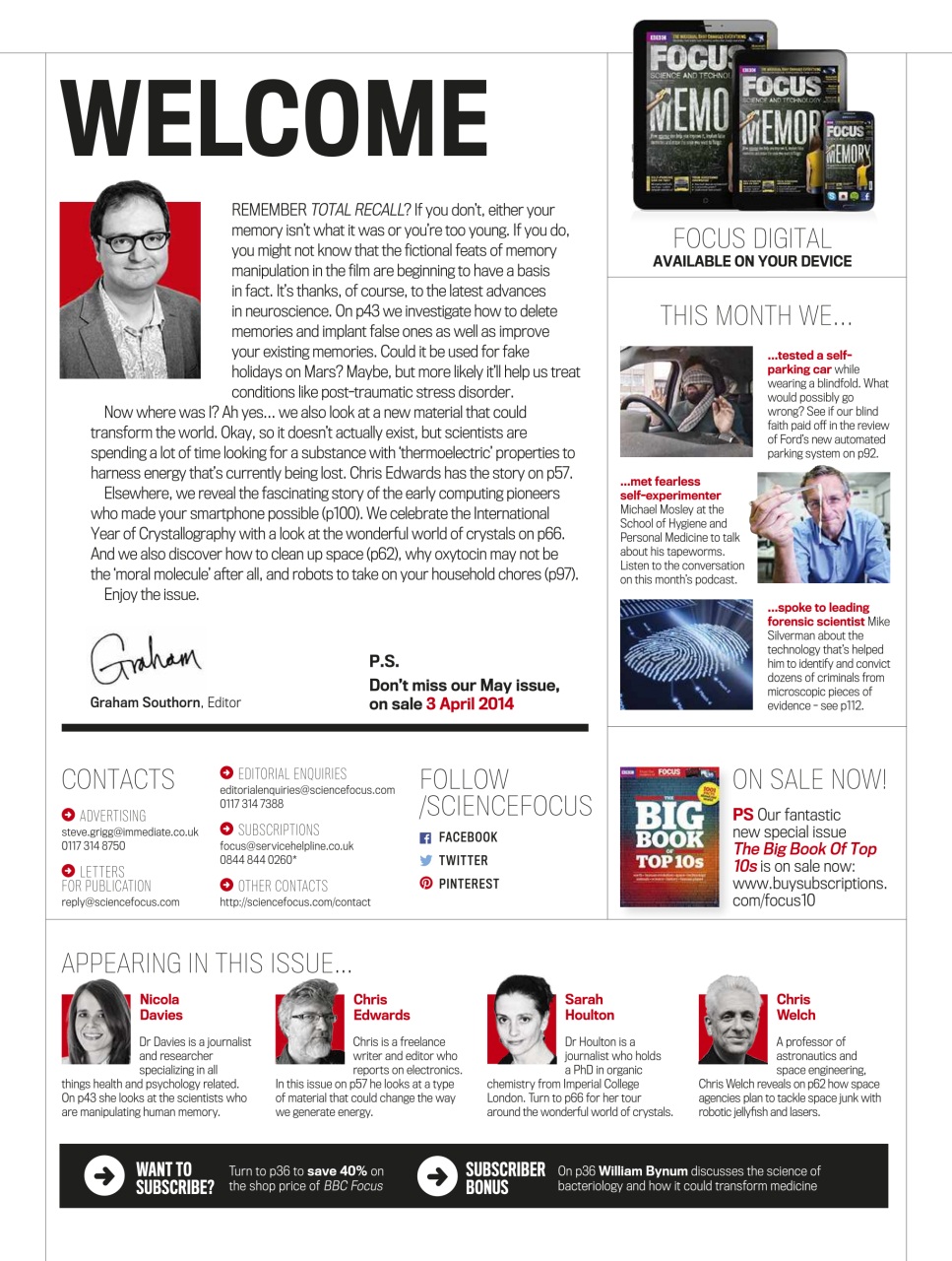 BBC Science Focus Magazine Preview Pages