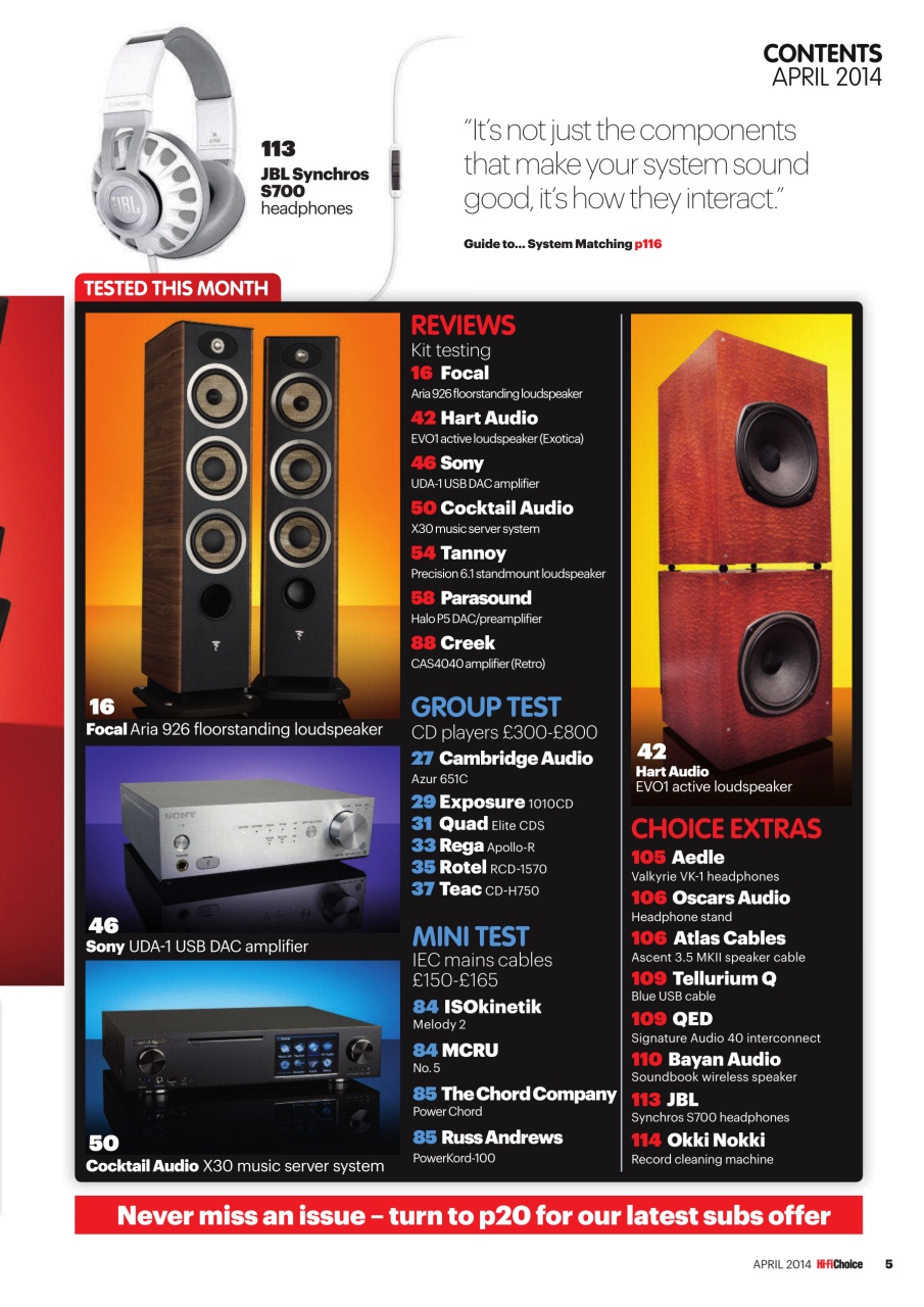 Hi-Fi Choice Preview Pages