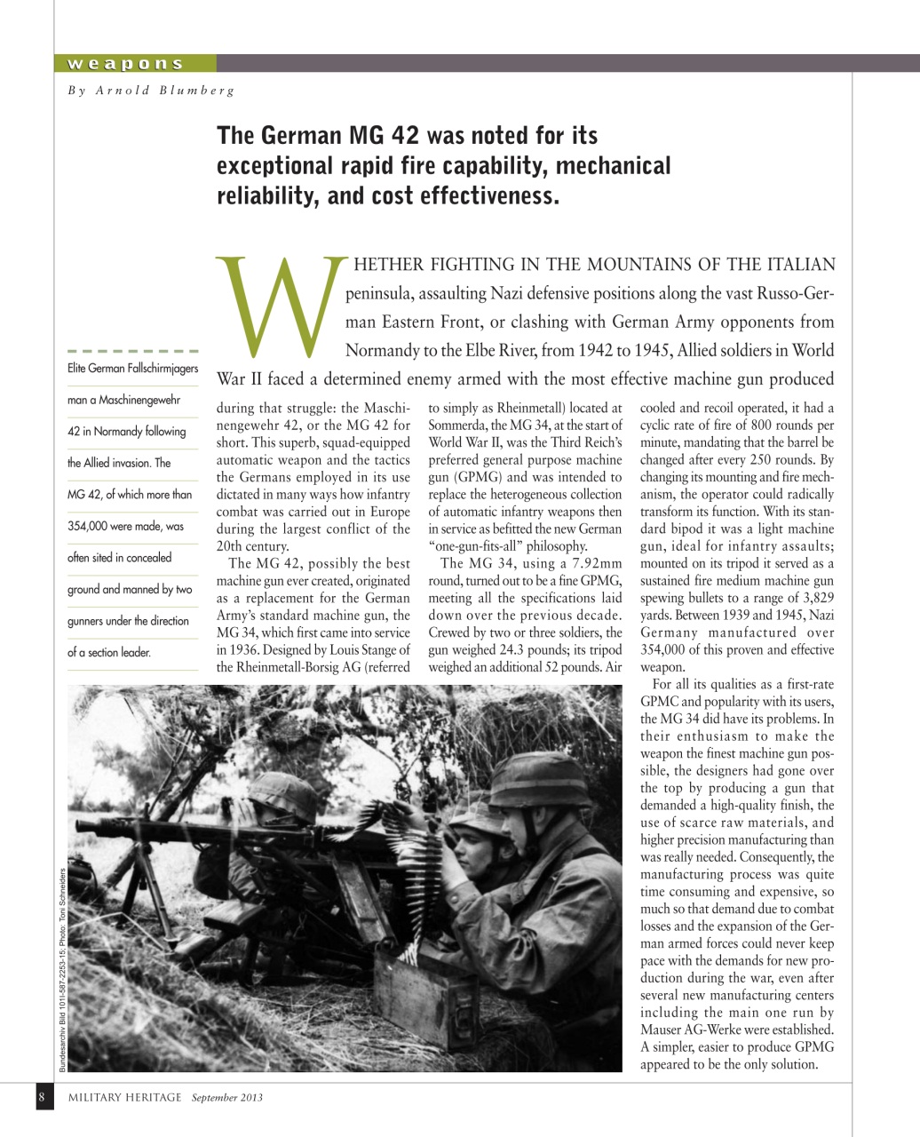 Military Heritage Preview Pages