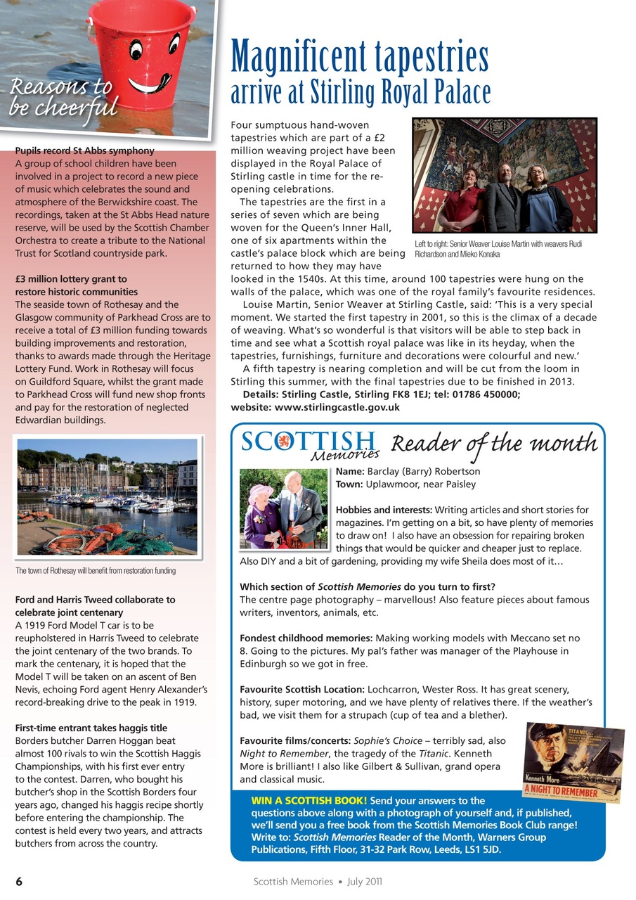 Scottish Memories Preview Pages