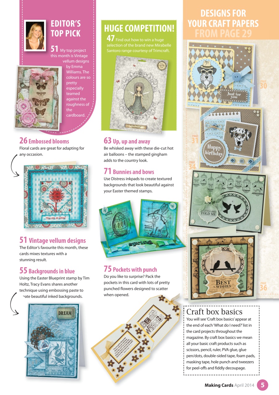 Making Cards & Papercraft Preview Pages