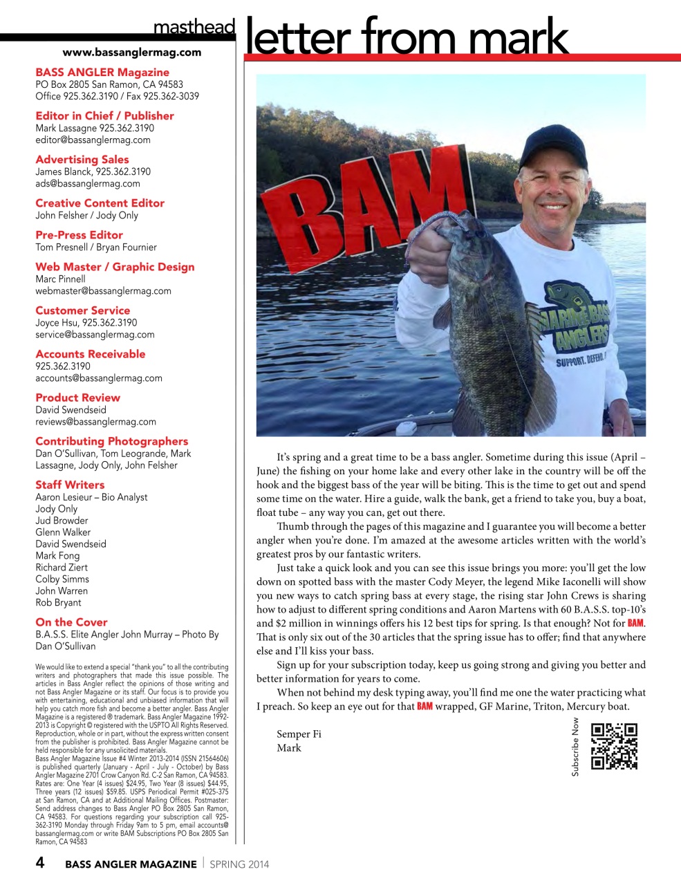BASS ANGLER MAGAZINE Preview Pages