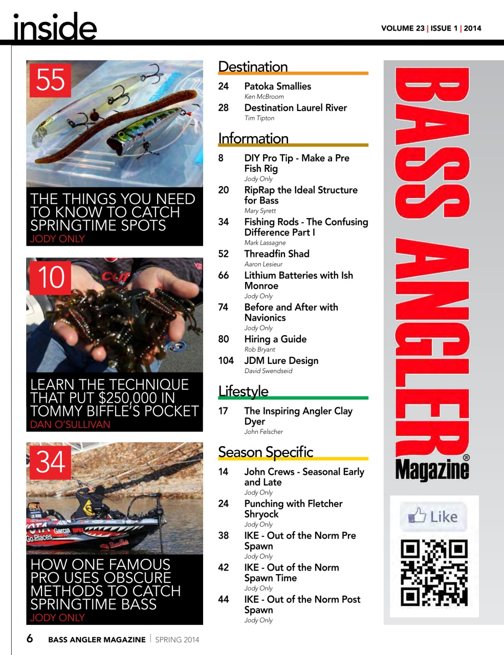 BASS ANGLER MAGAZINE Preview Pages