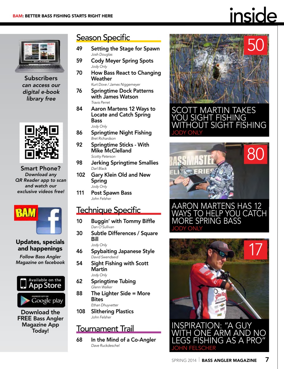 BASS ANGLER MAGAZINE Preview Pages